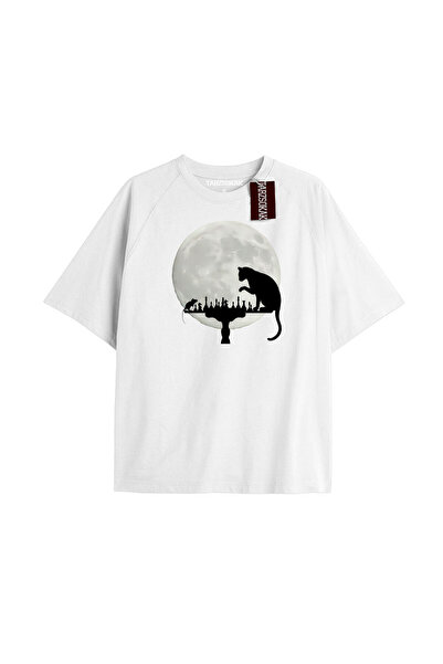 Adrift Unisex Oversize kroj Njujork Štampano T-shirt
