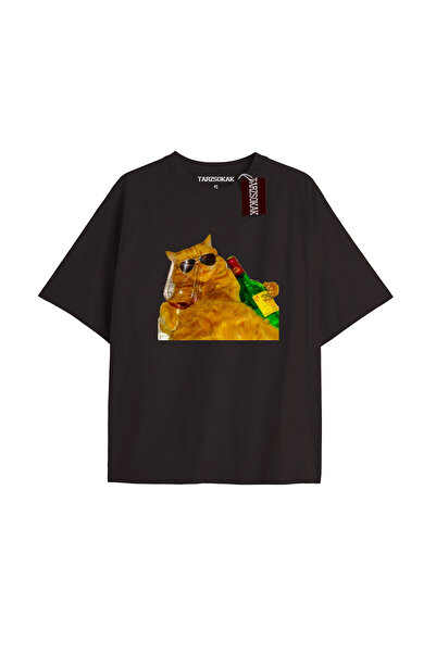 Adrift Energetic Baskılı Oversize Kalıp Unisex T-shirt