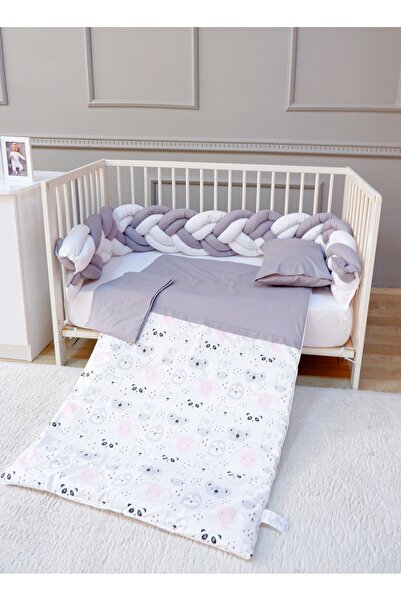 Fun Moment Baby Bed Braided Bassinet with Quilt, Pillow and Sheet