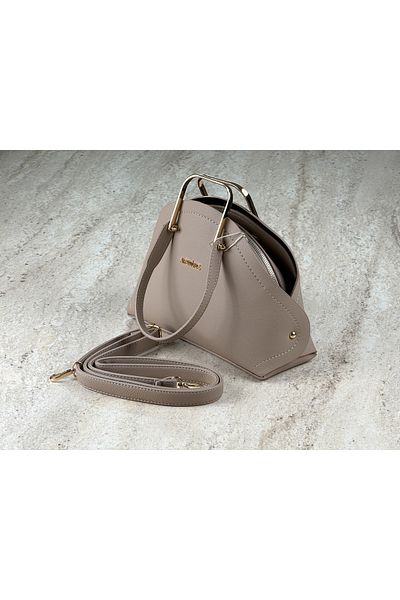 Armine Stylish Bag with Gold Detail + Scarf Gift