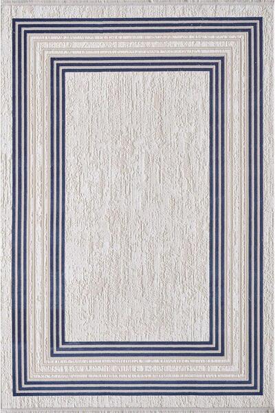 Artemis Halı Murano Bej Lacivert Çerçeveli Halı 09164c