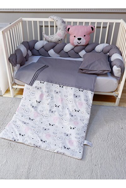 Fun Moment Triple Braided Baby Bed Rails with Quilt, Pillows and Sheet