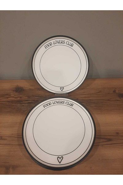 Keramika Keramica 28 cm Service Plate 6 Pieces Shiny Love/Heart/Lovers' Day
