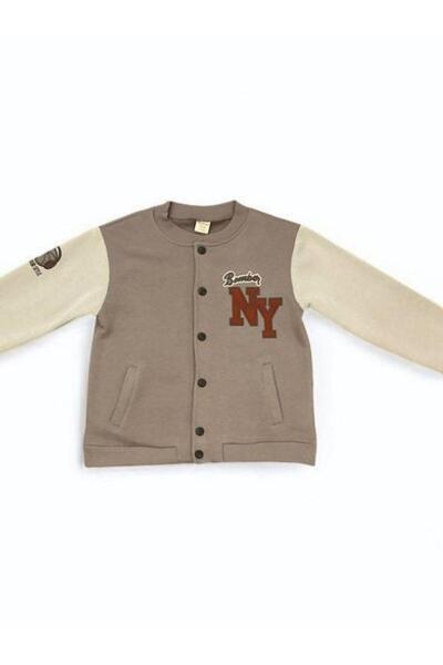 Zekids Boy's 3 Thread Raised Back Printed College Jacket