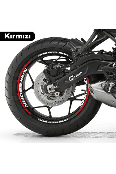 Motiker RKS (QJ MOTOR) SRK 250RR Motosiklet Jant İç ve Dış Set Sticker Etiket...