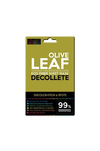 Intelligent Skin Therapy Discoloration & Spots Decollete Eco Fiber Sheet Mask Olive Leaf