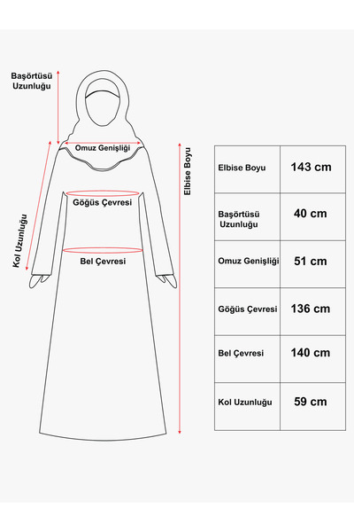 DAKKA KADİMA Jerce One Piece Prayer Dress