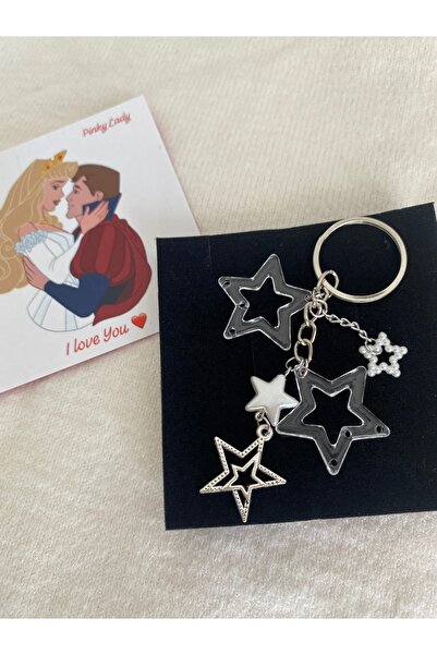 Pinky Lady Yıldız charmlı anahtarlık