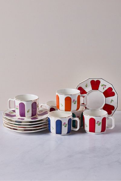 Perotti Novice 6-Person 12-Piece Porcelain Coffee Set