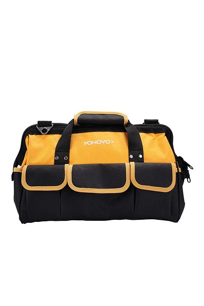 Lawazim Yonovo Multi-Purpose Tool Bag | Multi-Pockets Wide Mouth Tool Tote with Safety Reflective Straps