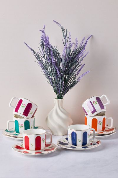 Perotti Novice 6-Person 12-Piece Porcelain Coffee Set