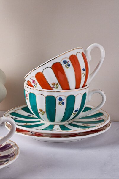 Perotti Balat 6 Kişilik 12 Parça Porselen Kahve Takımı