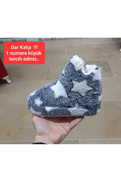 BRGL Cizme și papuci de casă din pluș, ultra ușoare, fără sunet, anti-alunecare, cu blană în interior