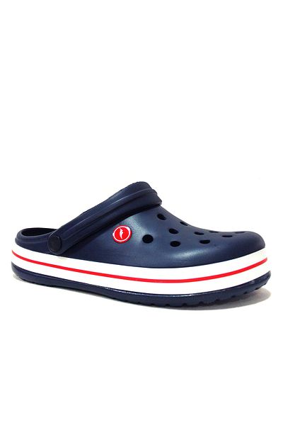 Sonimix Navy Blue Red White Crosser Anatomical Comfort Slippers