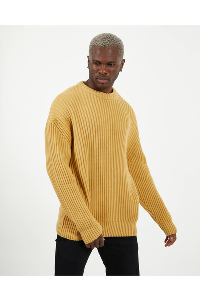 elkumoda Loose Knitwear Flowy Oversize Sweater - Stylish Crew Neck, Comfort Loose Fit