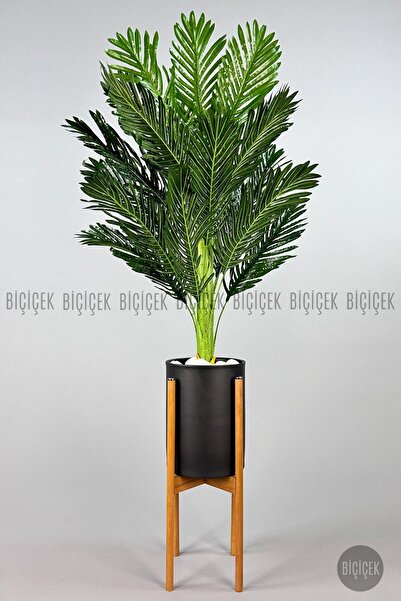 BİÇİÇEK 150cm Areka Ağacı Ayaklı Metal Saksıda