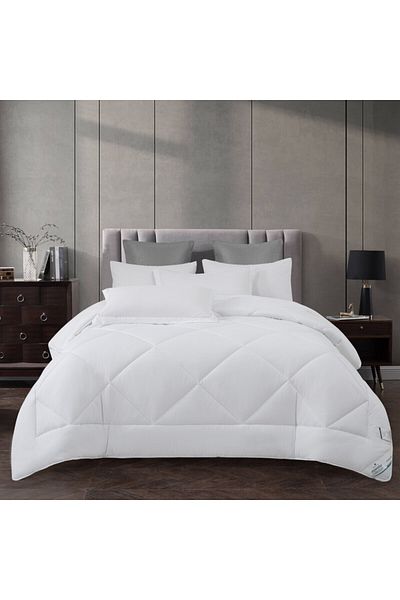 Donetella 4-Piece Diamond Quilted King Comforter Set 170x230 cm