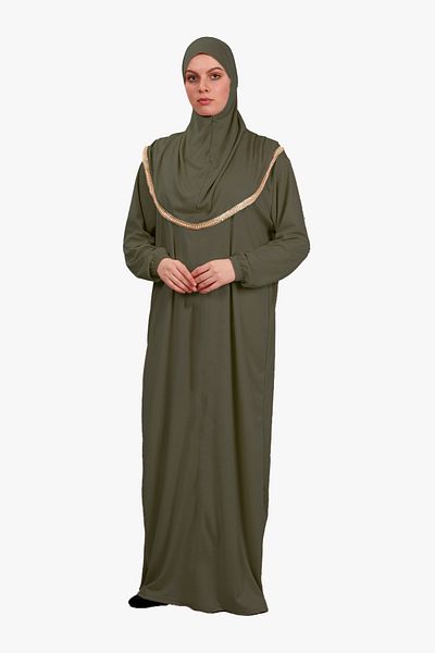 DAKKA KADİMA فستان صلاة جيرسي قطعة واحدة