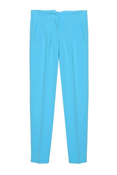 Quzu Pantaloni din stofă pentru femei 71155 Pantaloni din stofă pentru femei albastru 71155