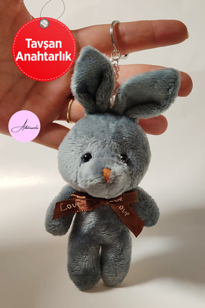 adornazzle ميدالية مفاتيح على شكل أرنب مدخن - هدية للحبيب، إكسسوار حقيبة، قطع...