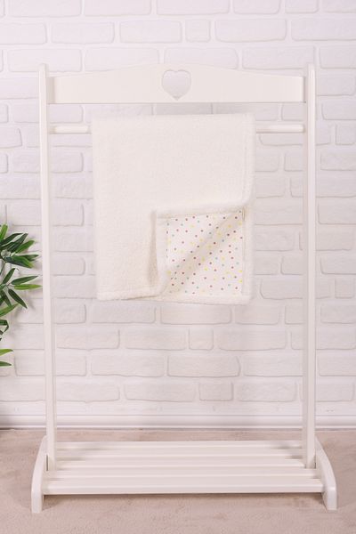 Junenext Baby Blanket 85X100 cm Sheep Hair and Muslin Blanket