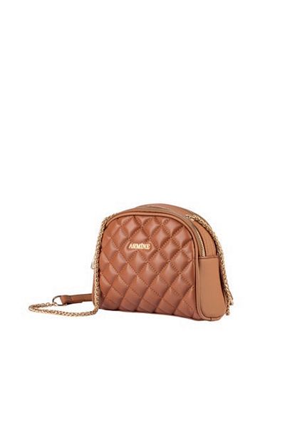 Armine Arm-367 Tan Quilted Women's Bag