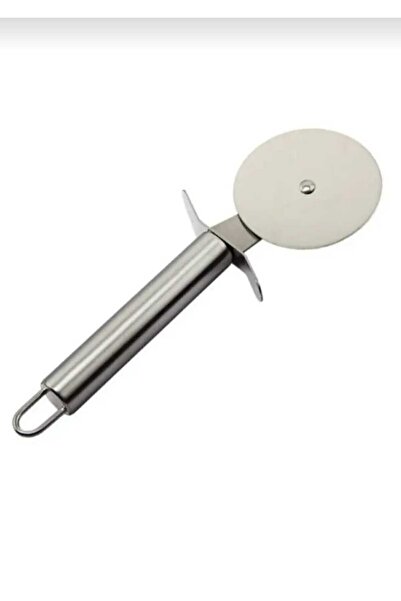 elfnur Paslanmaz Çelik 18 Cm Orta Boy Bıçaklı Hamur Kesme Ve Pizza Ruleti - P...