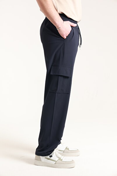 TKT Чоловічі штани в стилі баггі з парашутного полотна - з кишенями типу «командос» і регульованими застібками на штанинах