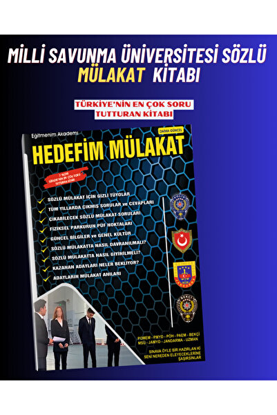 Parkur Eğitmenim Milli Savunma Üniversitesi Mülakat Kitabı / Parkur Eğitmenim...