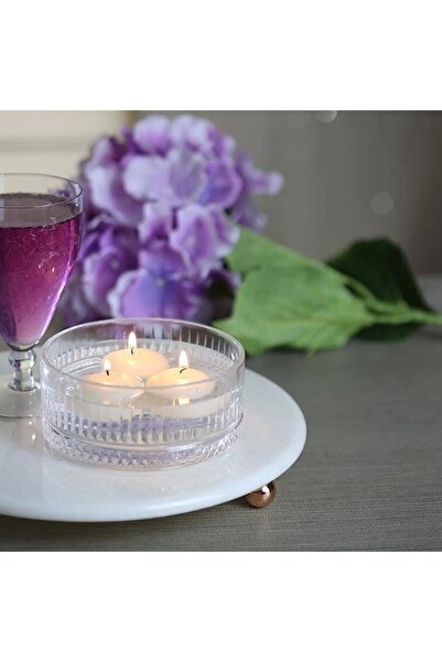 Akayev Marble 28 cm Rose Gold Bead Footed White Round Presentation Holder