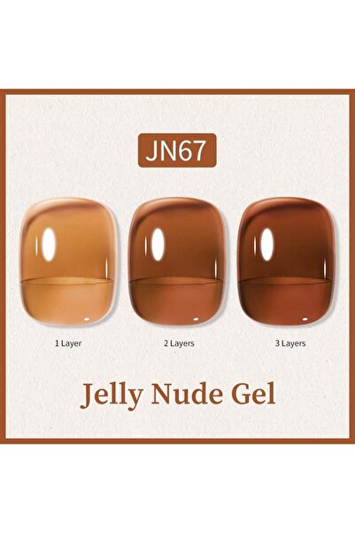 Born Pretty 10ml Jelly Nude Seri Kalıcı Oje JN67 (57851-17)