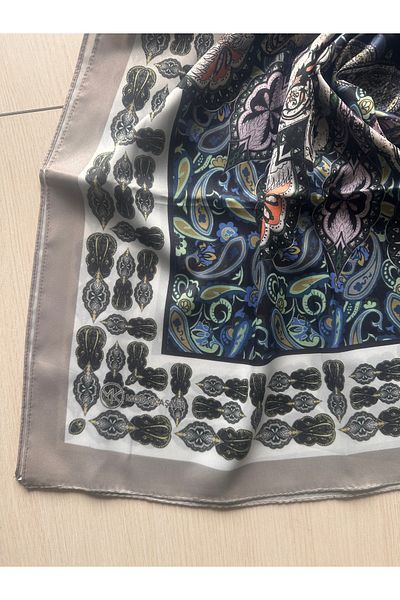 Modakaşmir Silky Soft Ethnic Cotton Shawl with Border