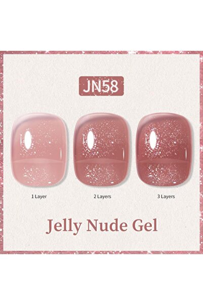 Born Pretty 10ml Jelly Nude Seri Kalıcı Oje JN58 (57851-8)