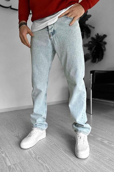 NO61 MAN Ice Blue Loose Cut Τζιν παντελόνι Mbg