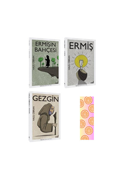 İndigo Kitap Halil Cibran Seti Ayraç Hediyeli / Ermiş - Ermişin Bahçesi - Gezgin