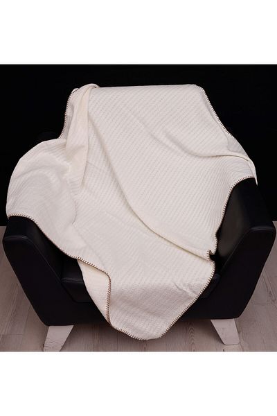 Bahar Baby Emboss Blanket White