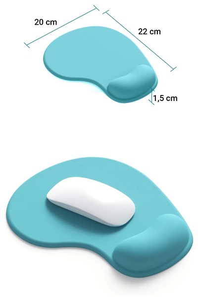 SonicTouch Μπλε τύπου Drop με υποστήριξη καρπού Ομαλή επιφάνεια χωρίς ραφή Ga...