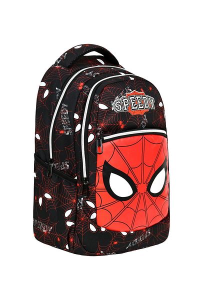 Çanta Trend Pachet de 3 școli primare cu model Spiderman, ghiozdan pentru băieți cu nutriție și suport pentru stilou