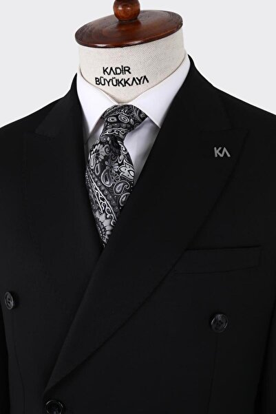 Kadir Büyükkaya Erkek Kruvaze Takım Elbise-KAX1280W