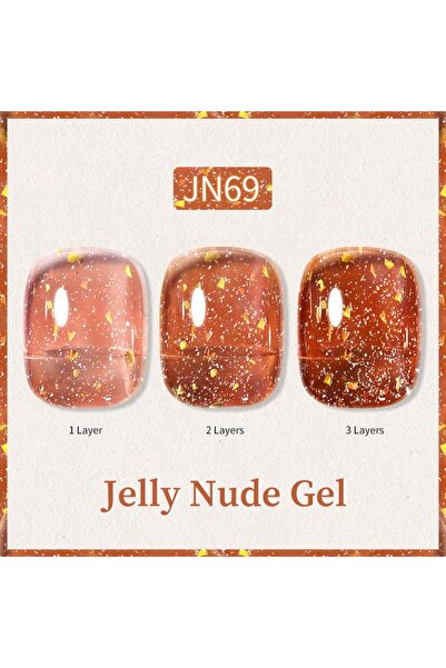 Born Pretty 10ml Jelly Nude Seri Kalıcı Oje JN69 (57851-19)