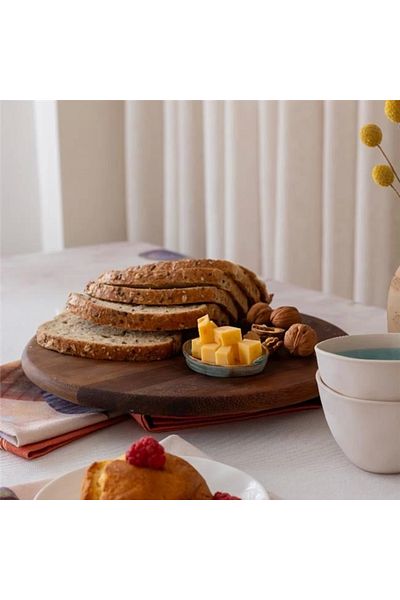Akayev 29 cm Wide Wooden Swivel Stand Presentation Holder