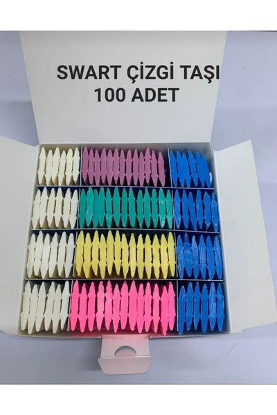 Swart Tüm kumaşlarınızı çizmek için renkli çizgi taşı 100 adet