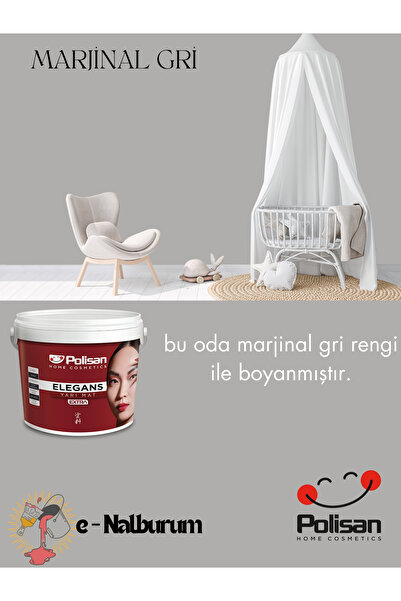 Polisan Elegans Extra Yarı Mat Küf Önleyici Antibakteriyel Mükemmel Silinebilir İç Cephe Boya 12.5lt