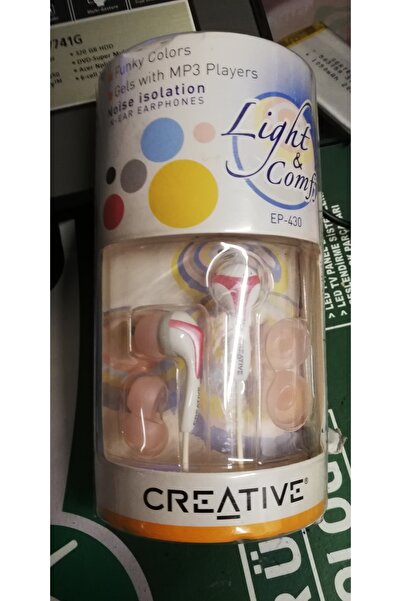 CREATIVE Pembe Ep-430 Kulaklık Steryo Kulaklık 3.5 Kulaklık 3.5 Girişli Kulaklık 3.5 Uç Bensu Pendik