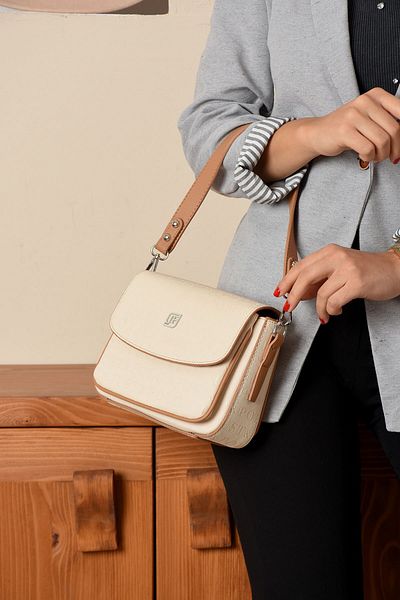 çantamgelsin Geantă de umăr pentru femei New Season, albă, cu 4 compartimente, 21x16 cm JUSTPOLO