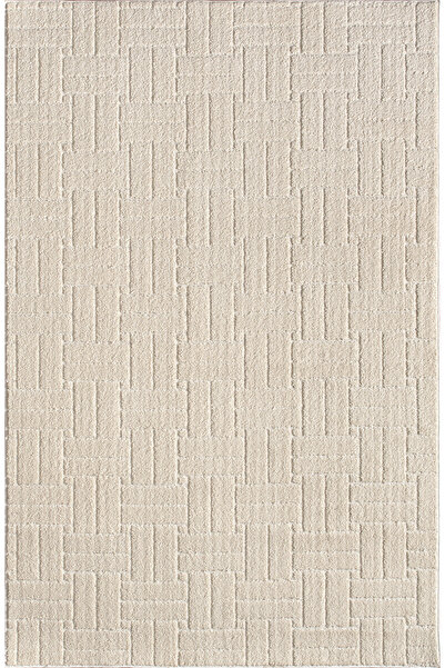 Raschel Carpet Kaymaz Taban Moopy Krem Bukleli Yumuşak Soft Dokuma Yolluk Halı Salon Halısı Lp1001a_krem