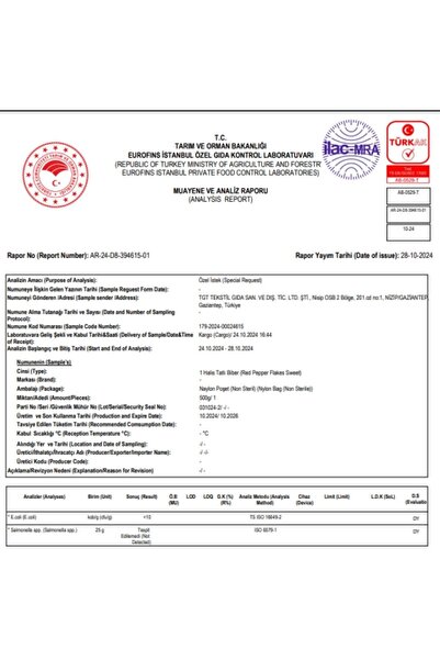 Özsarı Bakliyat Katkısız Gaziantep Kırmızı Tatlı Pul Biber 200 Gr