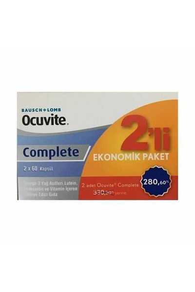 Ocuvite 60 Capsules Complete - 2-Piece Deal Pack
