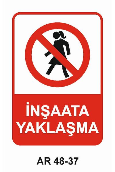 Outdoor One التعامل مع البناء علامة تحذير سلامة العمل للنساء 2 قطعة PVC 21X29CM