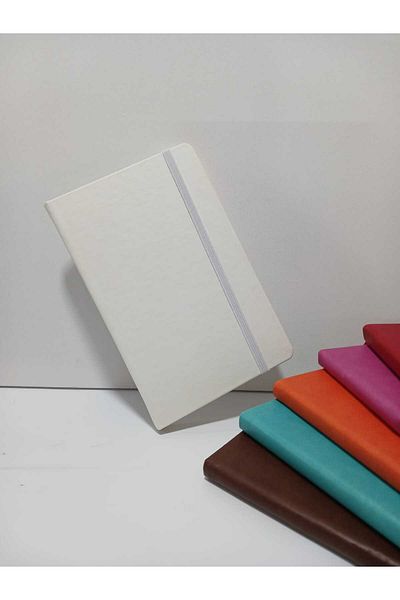 1001ATÖLYE Striped Undated Agenda - Elastic Notebook